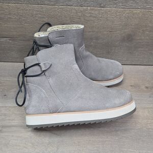 Merrell Juno Bluff Polar Waterproof Gray Suede Boot Womens J001548